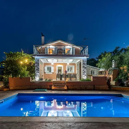 In Zakynthos With Private Pool & Views Villa